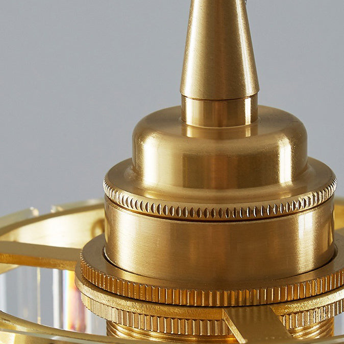 Zeitgenössische Einfachheit Kuppel Säulenförmiger Glasschirm Eisenharz 1 - Licht Pendelleuchte für Esszimmer 