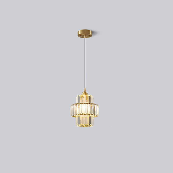 Zeitgenössische Einfachheit Kuppel Säulenförmiger Glasschirm Eisenharz 1 - Licht Pendelleuchte für Esszimmer 