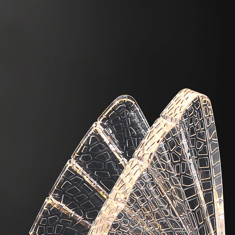 Modern Luxury Butterfly Acrylic Lampshade Iron LED Wall Sconce Lamp For Living Room