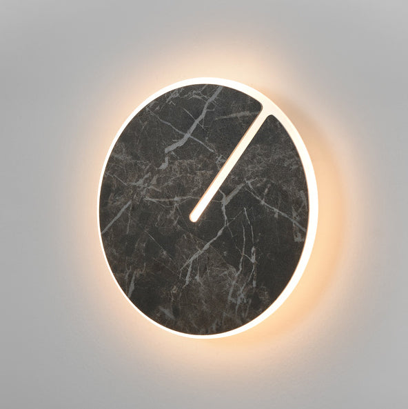 Contemporary Scandinavian Acrylic Iron Rock Board LED Wall Sconce Lamp For Living Room