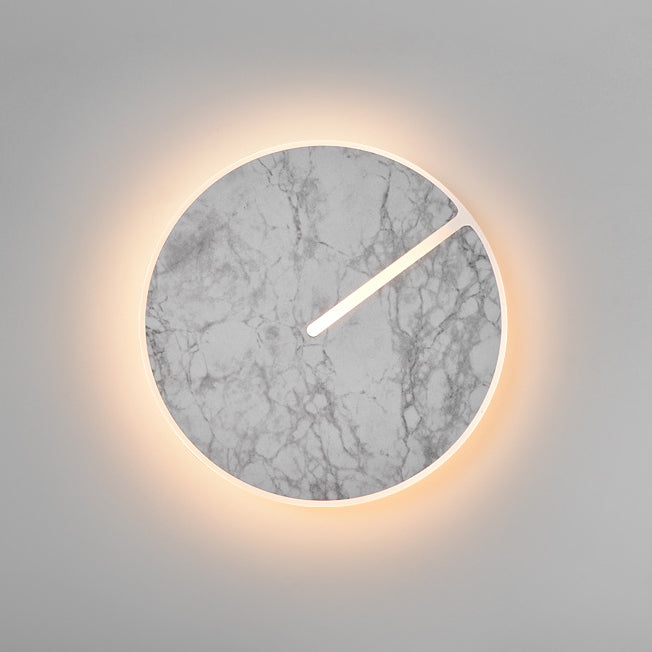 Contemporary Scandinavian Acrylic Iron Rock Board LED Wall Sconce Lamp For Living Room