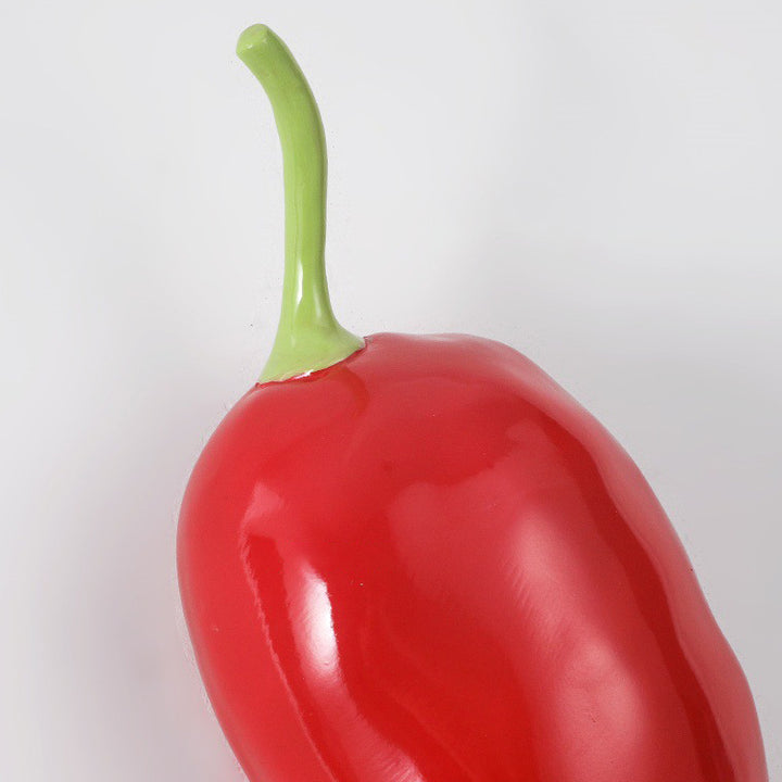 Applique murale LED en verre de résine chili créative contemporaine pour salle à manger 