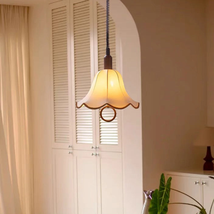Zeitgenössische Boho Bambus Weben Holz Laterne Form 1/3-Licht Pendelleuchte für Esszimmer 