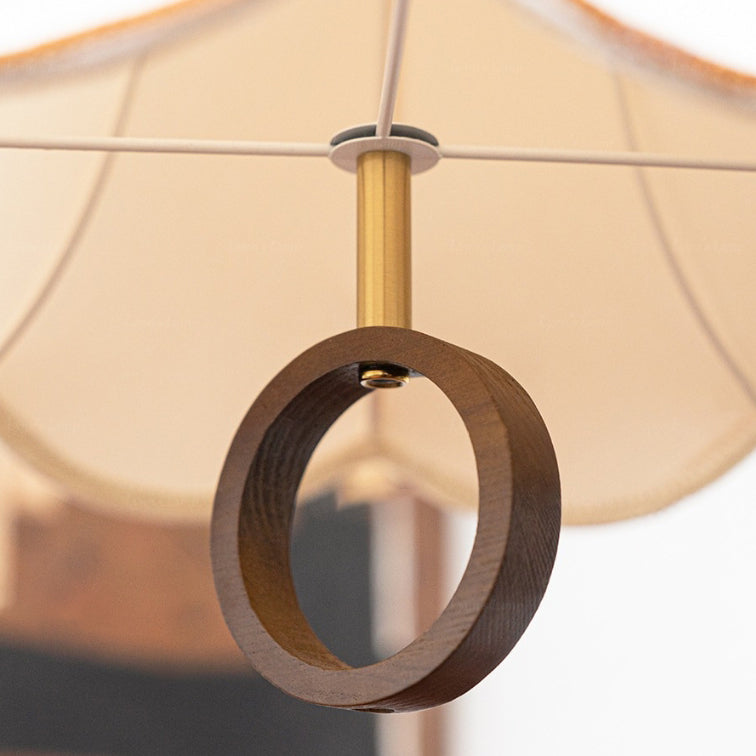 Zeitgenössische Boho Bambus Weben Holz Laterne Form 1/3-Licht Pendelleuchte für Esszimmer 