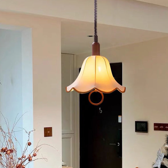 Zeitgenössische Boho Bambus Weben Holz Laterne Form 1/3-Licht Pendelleuchte für Esszimmer 
