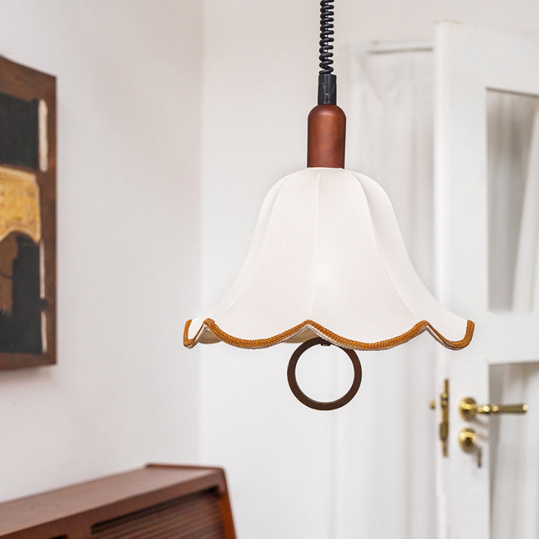 Zeitgenössische Boho Bambus Weben Holz Laterne Form 1/3-Licht Pendelleuchte für Esszimmer 