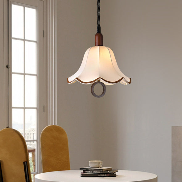 Zeitgenössische Boho Bambus Weben Holz Laterne Form 1/3-Licht Pendelleuchte für Esszimmer 