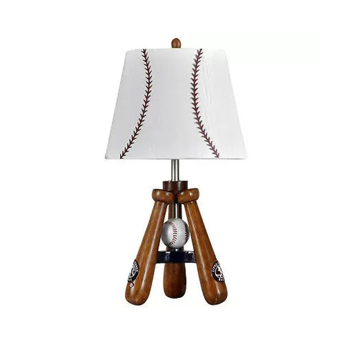 Zeitgenössische skandinavische Regenschirmform Baseballstoff-Lampenschirm Harzbasis 1 - Licht Tischlampe für Wohnzimmer 