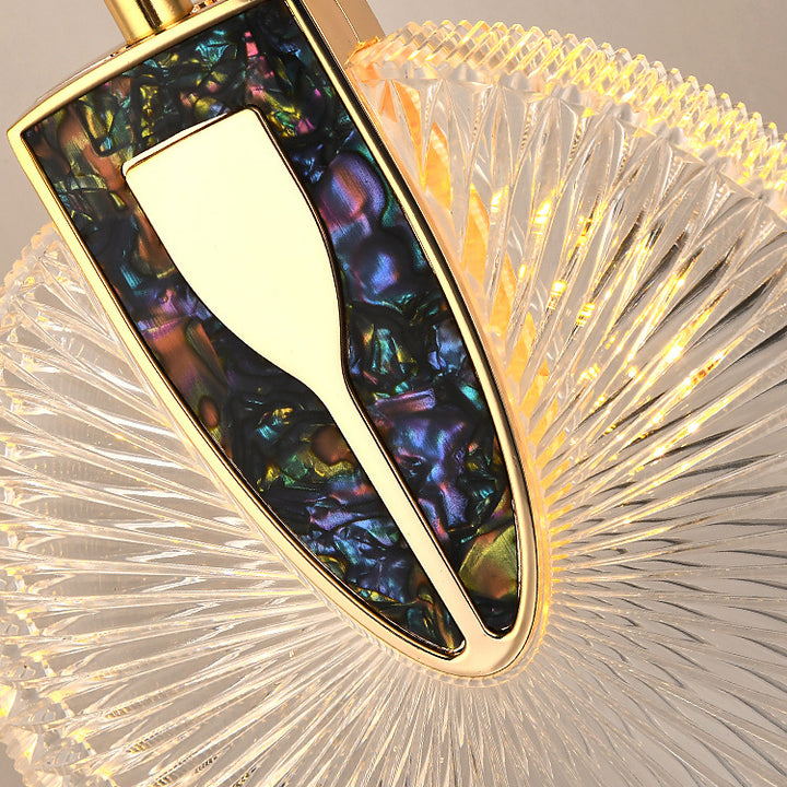Moderne Luxuskuppel Runde Aluminium-Hardware Acryl LED-Kronleuchter für Esszimmer 