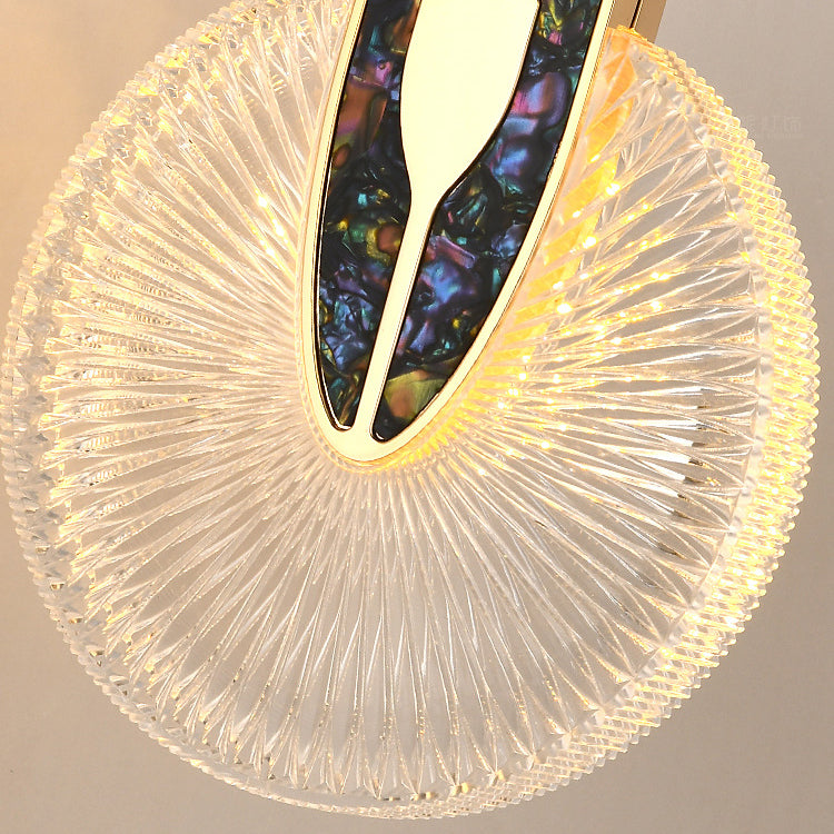 Moderne Luxuskuppel Runde Aluminium-Hardware Acryl LED-Kronleuchter für Esszimmer 
