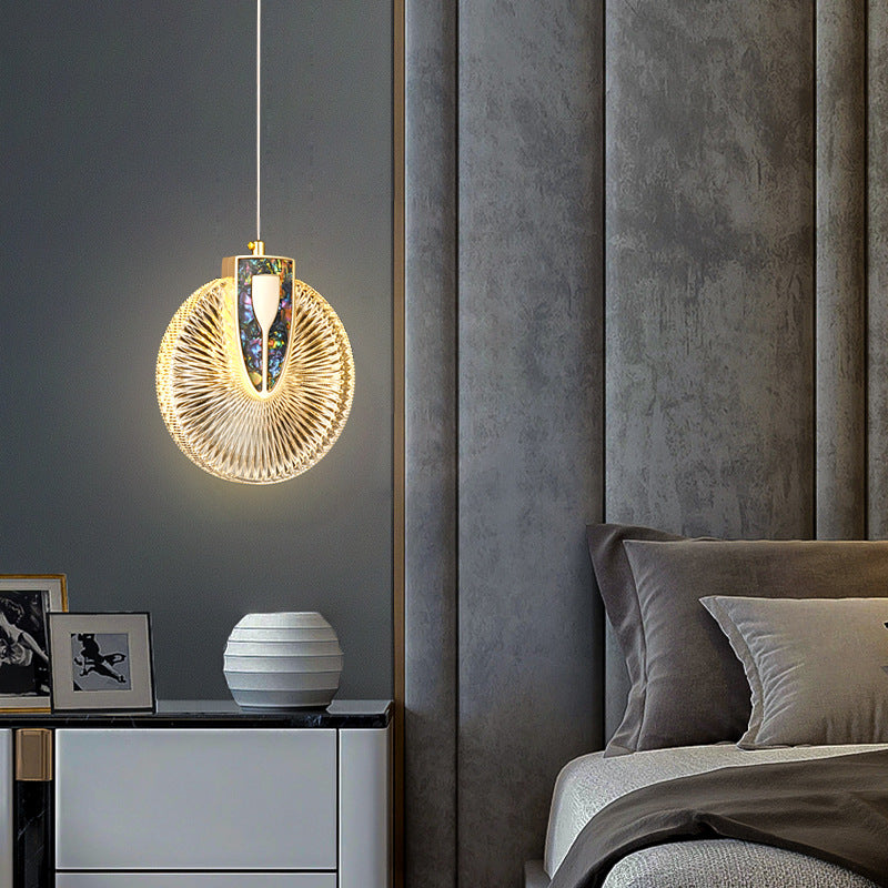 Moderne Luxuskuppel Runde Aluminium-Hardware Acryl LED-Kronleuchter für Esszimmer 