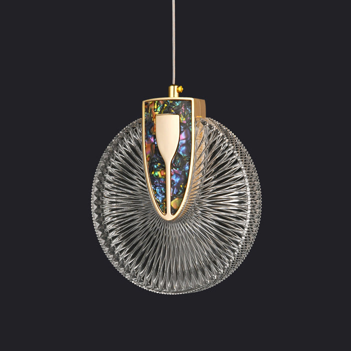 Moderne Luxuskuppel Runde Aluminium-Hardware Acryl LED-Kronleuchter für Esszimmer 