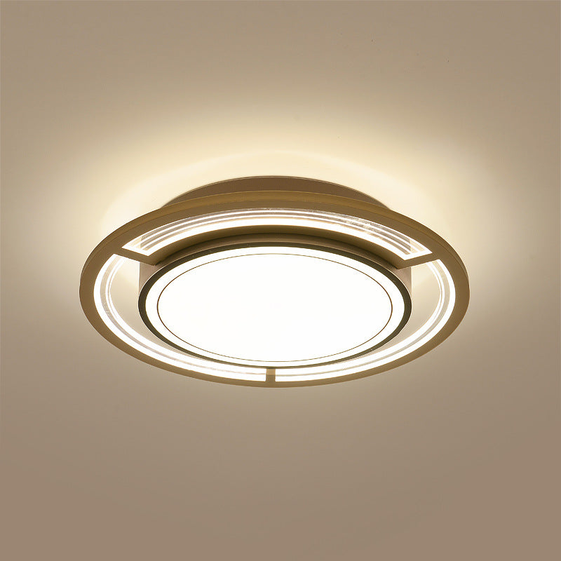 Lámpara de Araña de Madera Nórdica Contemporánea de Acrílico Crema Flor 1/3-Luz para Sala de Estar 