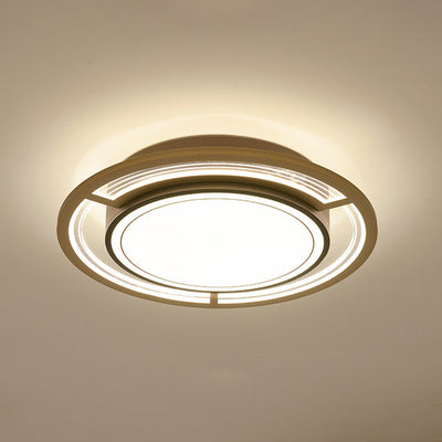 Lámpara de Araña de Madera Nórdica Contemporánea de Acrílico Crema Flor 1/3-Luz para Sala de Estar 