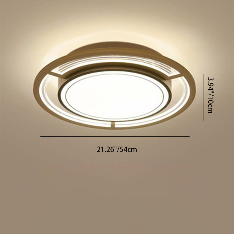 Lámpara de Araña de Madera Nórdica Contemporánea de Acrílico Crema Flor 1/3-Luz para Sala de Estar 