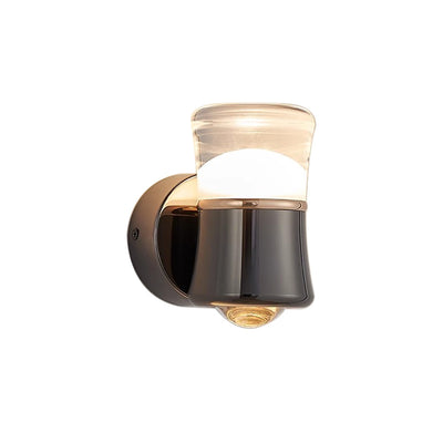 Contemporary Scandinavian Cylinder Aluminum Iron Optical Lens LED Wall Sconce Lamp For Living Room