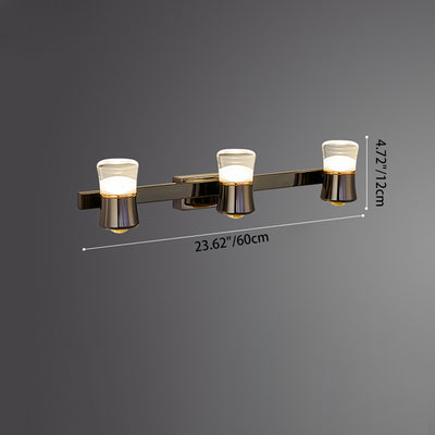 Contemporary Scandinavian Cylinder Aluminum Iron Optical Lens LED Wall Sconce Lamp For Living Room