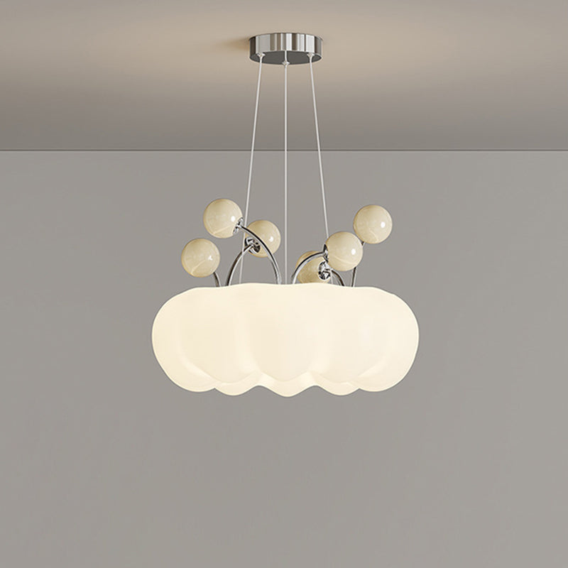 ثريات LED من الحديد المستدير البسيط الحديث لغرفة الطعام 