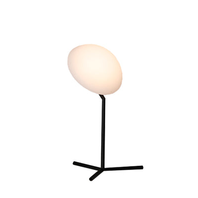Contemporary Simplicity Mushroom Shape ABS Lampshade Iron Base LED Table Lamp For Bedroom