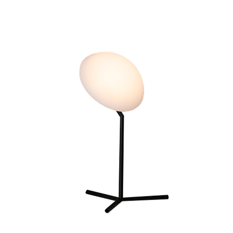 Contemporary Simplicity Mushroom Shape ABS Lampshade Iron Base LED Table Lamp For Bedroom