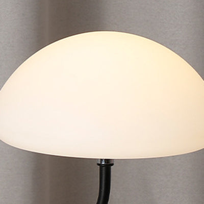 Contemporary Simplicity Mushroom Shape ABS Lampshade Iron Base LED Table Lamp For Bedroom