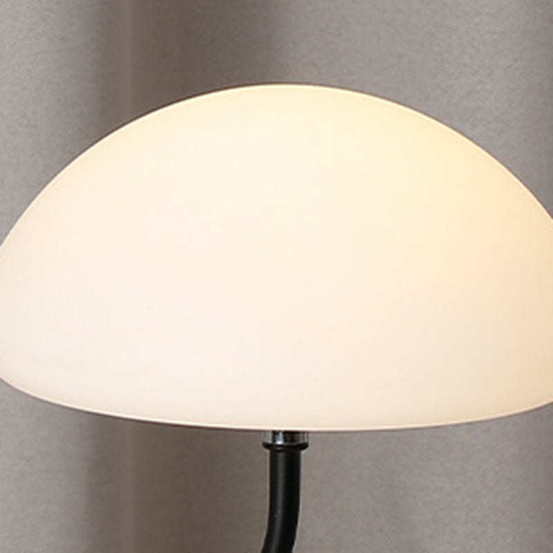 Contemporary Simplicity Mushroom Shape ABS Lampshade Iron Base LED Table Lamp For Bedroom