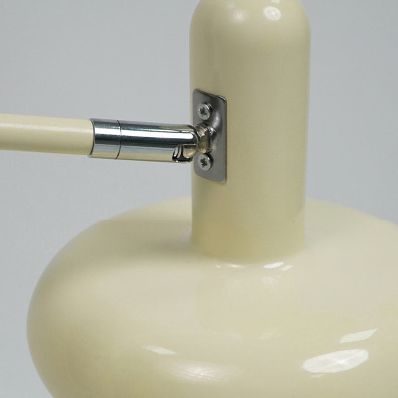 Pantalla de lámpara redonda de hierro nórdico contemporáneo 1 - Lámpara de mesa de luz para dormitorio 