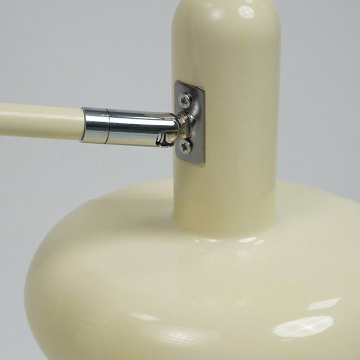 Pantalla de lámpara redonda de hierro nórdico contemporáneo 1 - Lámpara de mesa de luz para dormitorio 