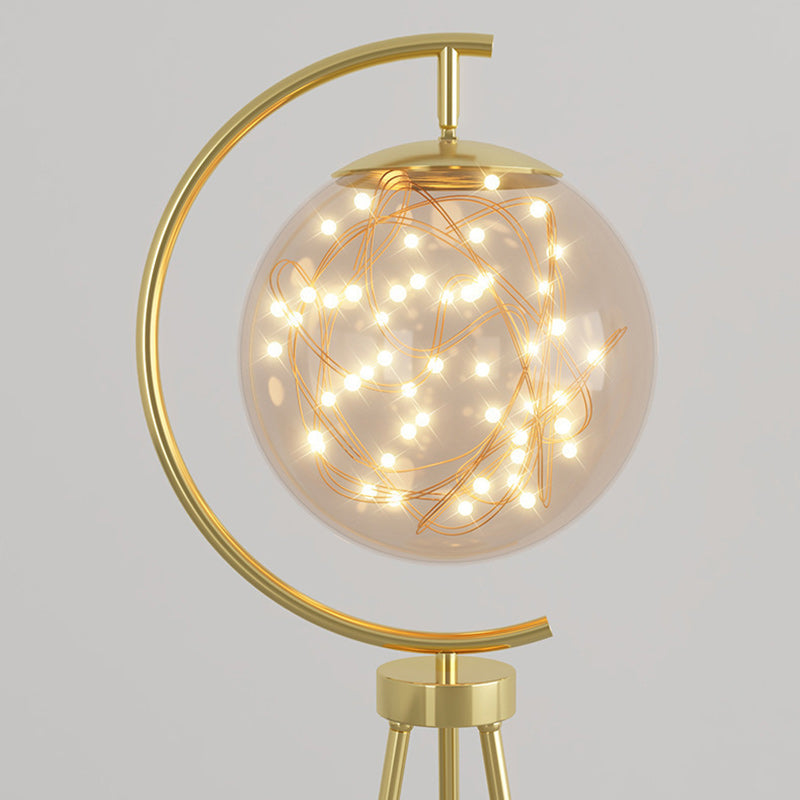 Abat-jour contemporain scandinave rond en acrylique avec base en marbre et lampadaire LED en fer pour salon 