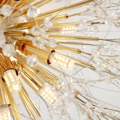 Modern Luxury Dandelion Shape Aluminum Iron 4/5/6/8 - Light Flush Mount Ceiling Light For Living Room