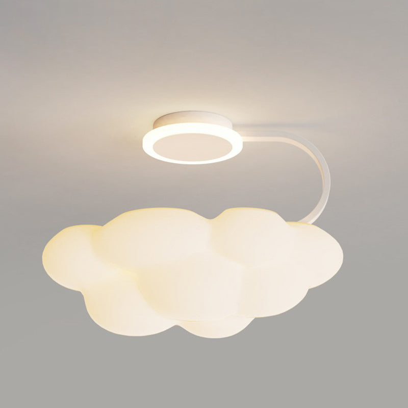 Zeitgenössische nordische Kuppelform Kuchen Harz Acryl LED Deckenleuchte für das Schlafzimmer 