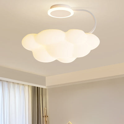 Zeitgenössische nordische Kuppelform Kuchen Harz Acryl LED Deckenleuchte für das Schlafzimmer 