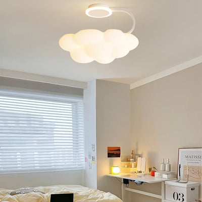 Zeitgenössische nordische Kuppelform Kuchen Harz Acryl LED Deckenleuchte für das Schlafzimmer 