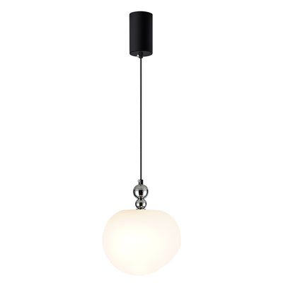 Contemporary Scandinavian Dome Apple Shape Liftable Roto-molding Lampshade Iron LED Pendant Light For Bedroom
