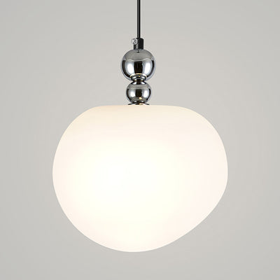 Contemporary Scandinavian Dome Apple Shape Liftable Roto-molding Lampshade Iron LED Pendant Light For Bedroom