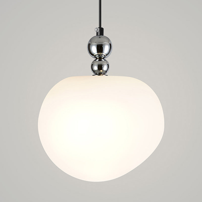 Contemporary Scandinavian Dome Apple Shape Liftable Roto-molding Lampshade Iron LED Pendant Light For Bedroom