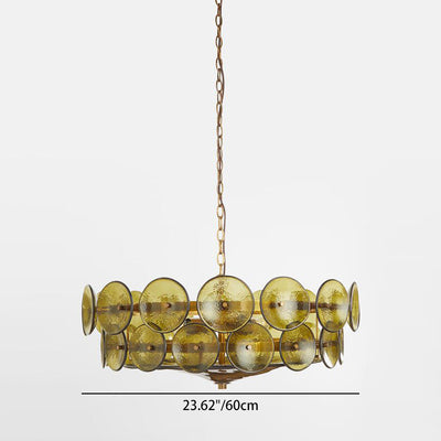 Zeitgenössischer nordischer DomePlanet runder Glas-Eisen 7/13 - Licht Kronleuchter für das Wohnzimmer 