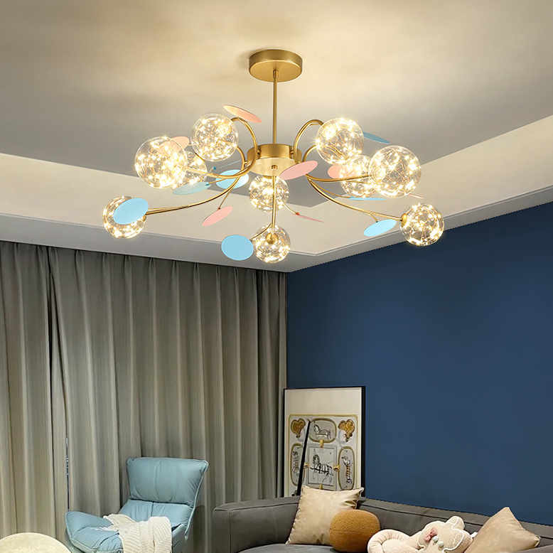 ثريات LED بشكل فانوس مربع صيني تقليدي من خشب البلوط والنحاس وPVC لغرفة الطعام 