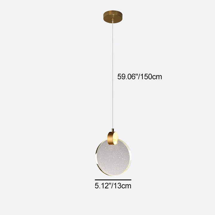Lustre LED en forme de dôme rond en cristal moderne avec matériel pour chambre 