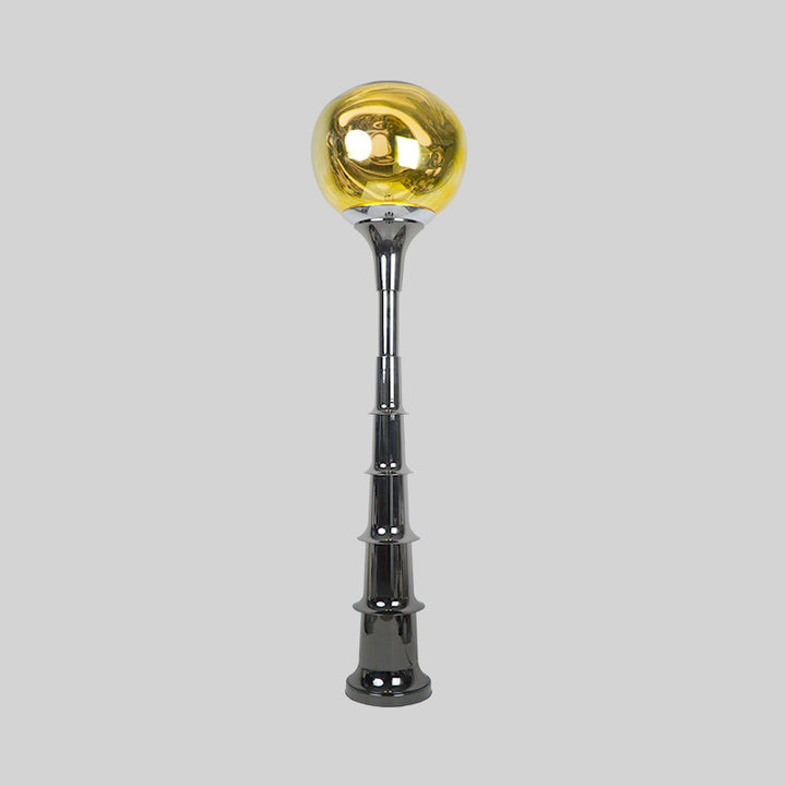 Contemporary Scandinavian Lava Orb PVC Acrylic LED Standing Floor Lamp For Living Room