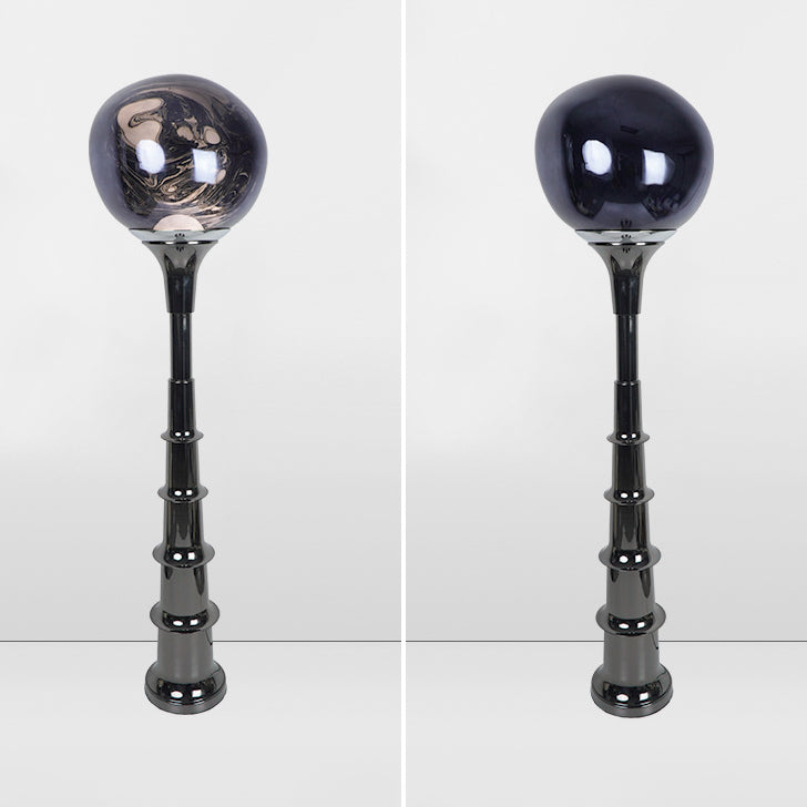 Contemporary Scandinavian Lava Orb PVC Acrylic LED Standing Floor Lamp For Living Room
