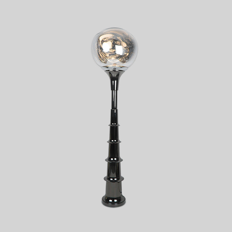 Contemporary Scandinavian Lava Orb PVC Acrylic LED Standing Floor Lamp For Living Room