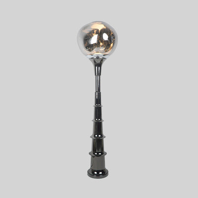 Contemporary Scandinavian Lava Orb PVC Acrylic LED Standing Floor Lamp For Living Room