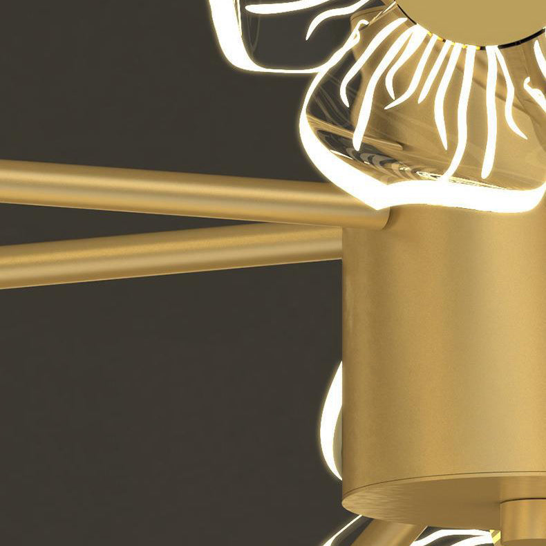 ثريات LED من الحديد المستدير البسيط الحديث لغرفة الطعام 