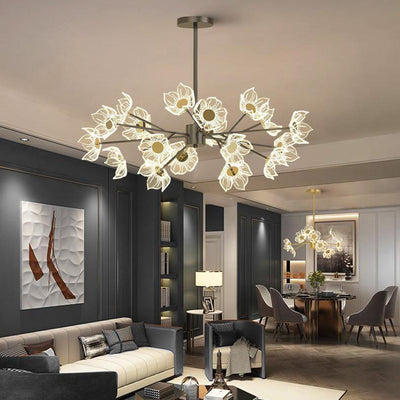 ثريات LED من الحديد المستدير البسيط الحديث لغرفة الطعام 