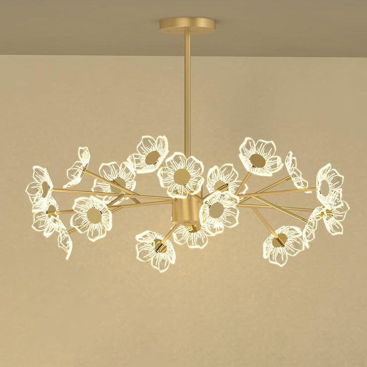 ثريات LED من الحديد المستدير البسيط الحديث لغرفة الطعام 