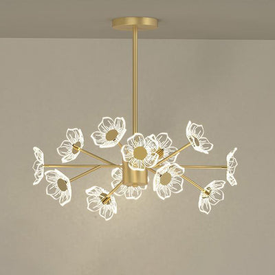 ثريات LED من الحديد المستدير البسيط الحديث لغرفة الطعام 