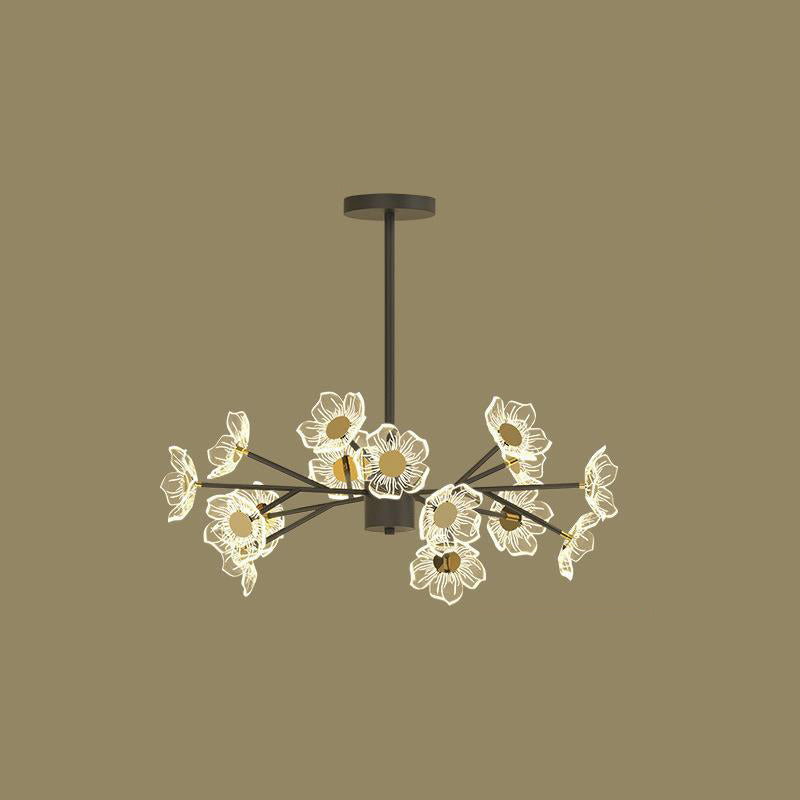 ثريات LED من الحديد المستدير البسيط الحديث لغرفة الطعام 