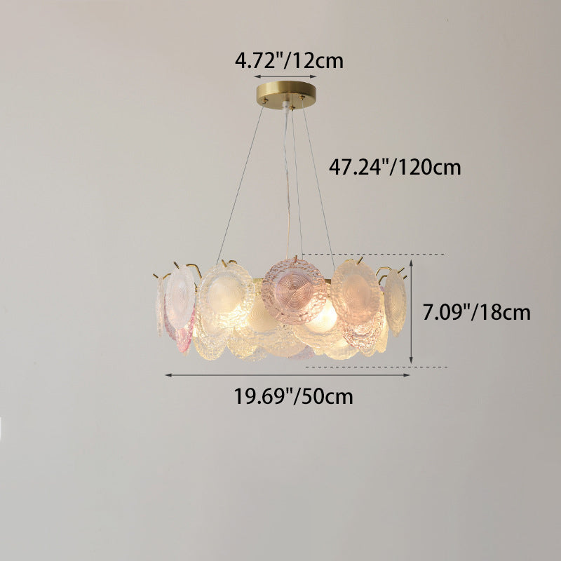 Zeitgenössischer nordischer DomePlanet runder Glas-Eisen 7/13 - Licht Kronleuchter für das Wohnzimmer 