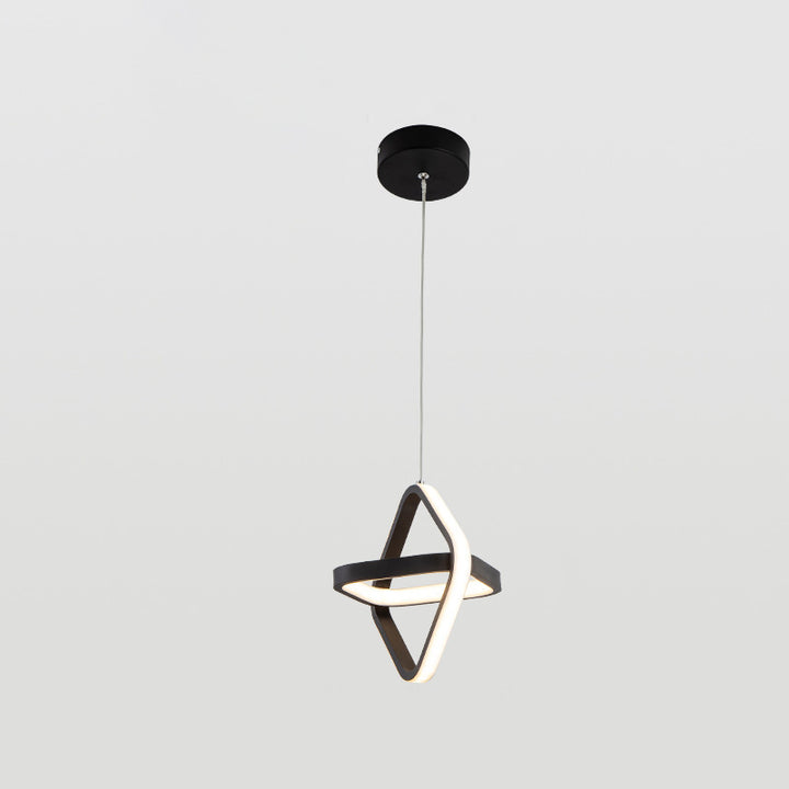 Modern Simplicity Dome Round Square Acrylic Iron LED Pendant Light For Dining Room